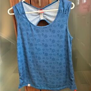 Trespass Blue Tank Top with Red Accents
